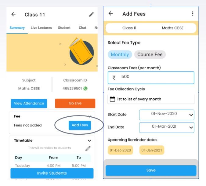 Fee Management and Online Fee Collection