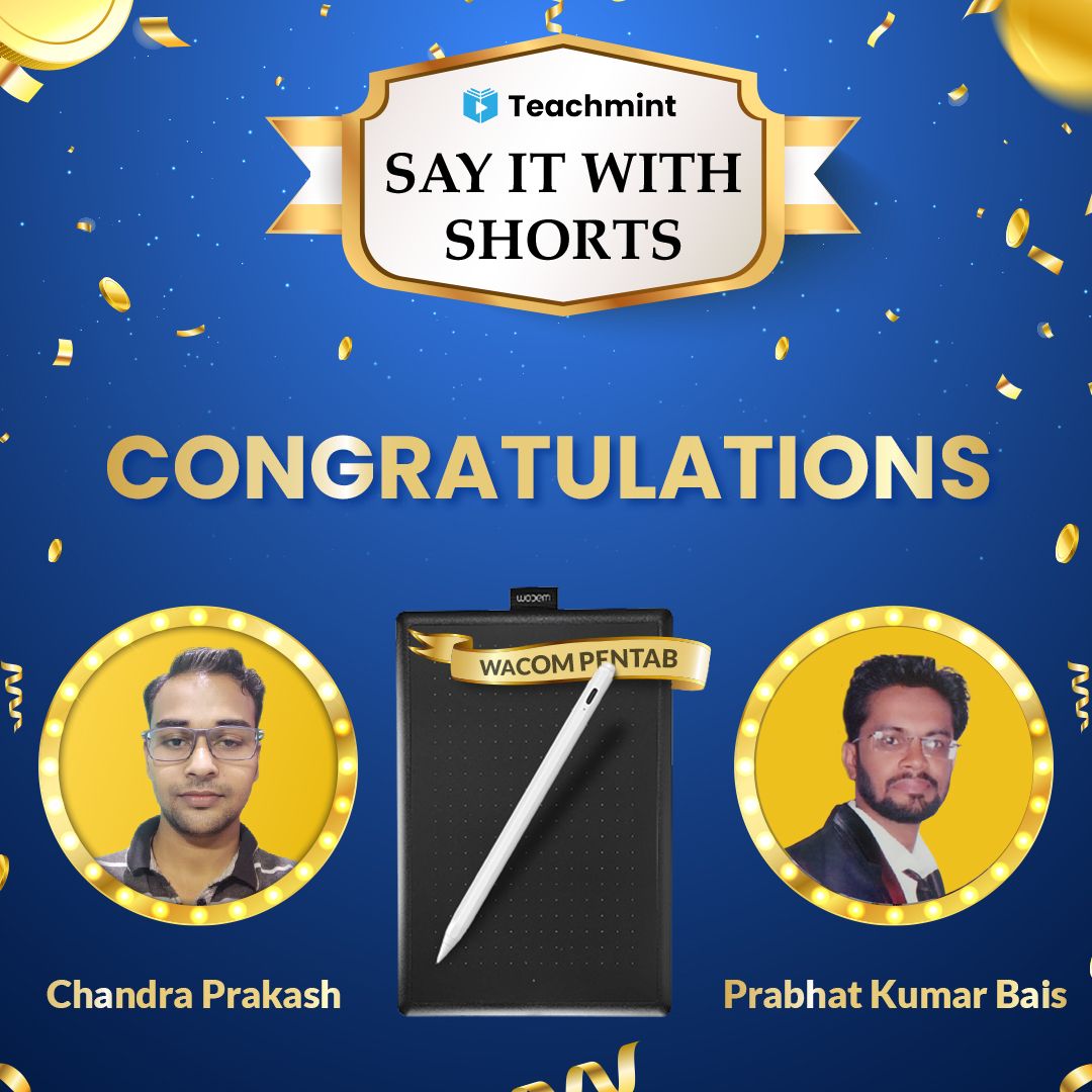 online contest; winners; Teachmint; online teaching; youtube shorts